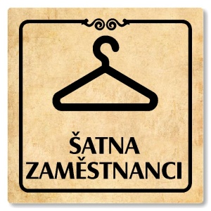 Šatna zaměstnanci, 148x148mm, pergamen, Texas